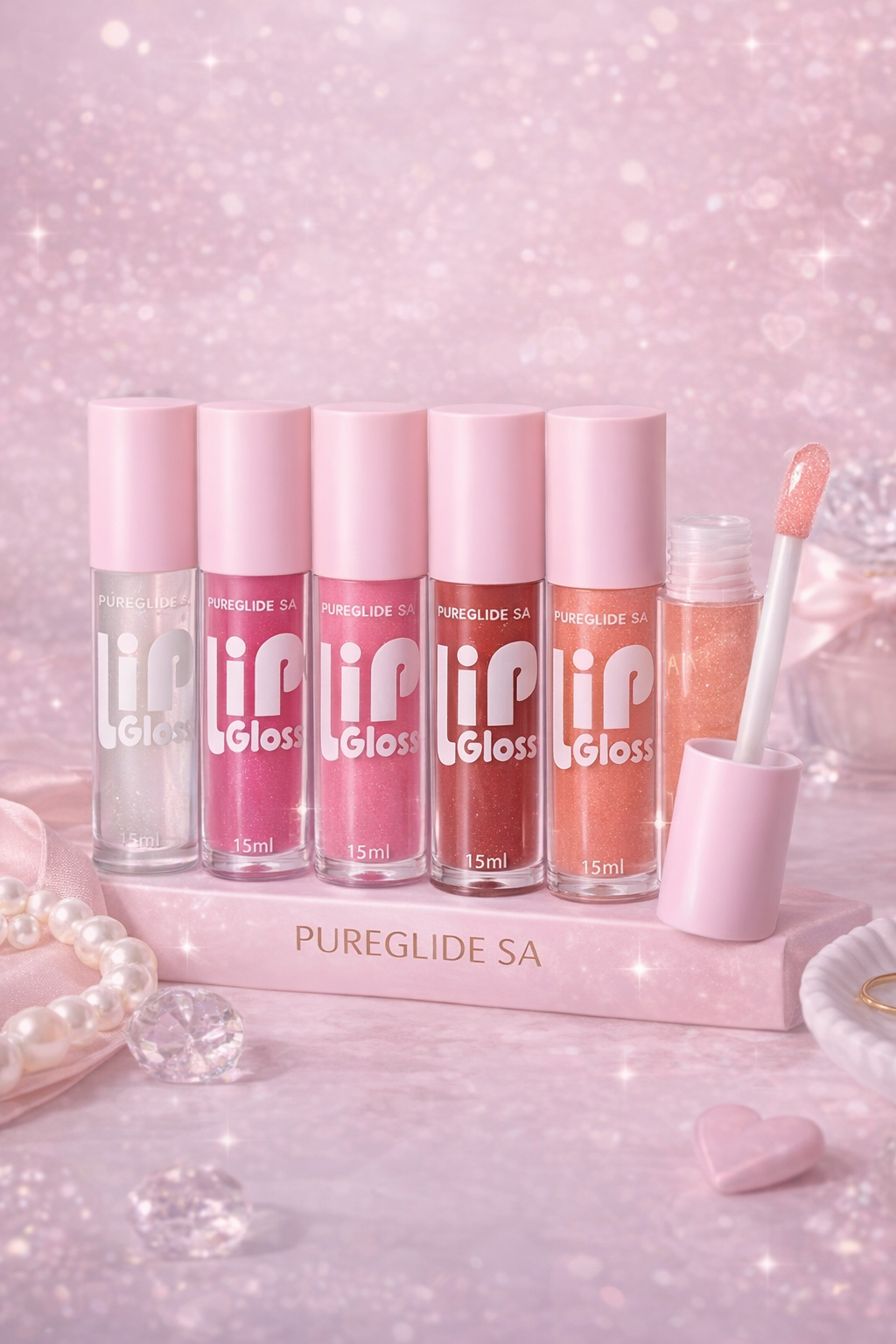 Crystal Clear Lip Gloss Set – High Shine Hydrating Gloss 💖