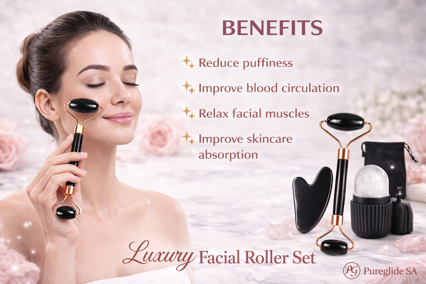 Facial Roller & Gua Sha Set