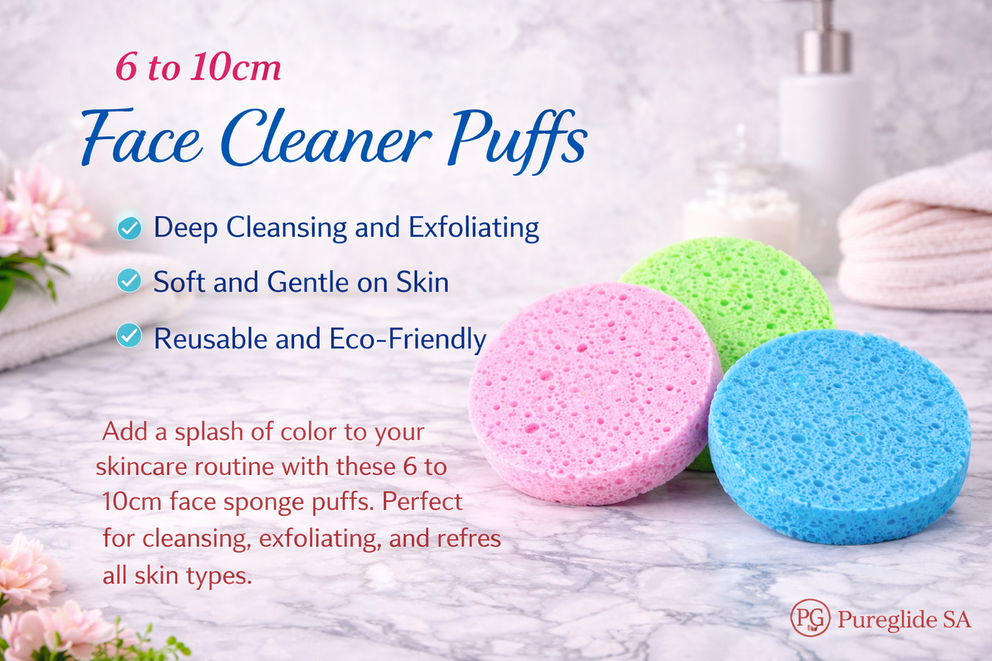 Facial Cleansing Sponge Set (10pc)