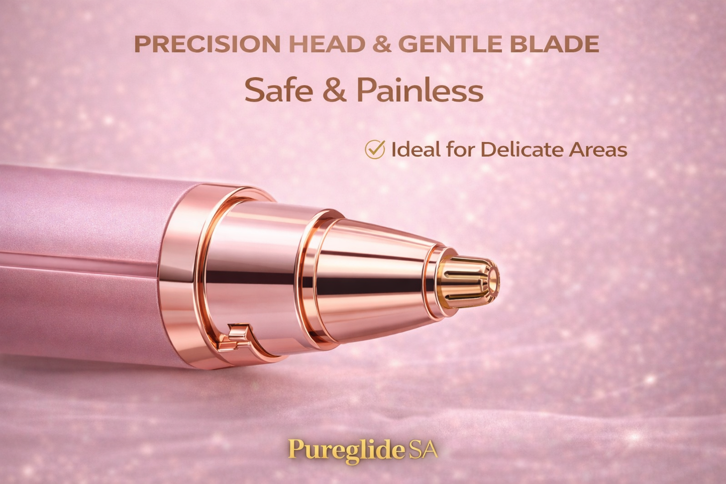 Pureglide SA 2-in-1 Rechargeable Eyebrow & Facial Hair Remover | Precision Electric Trimmer