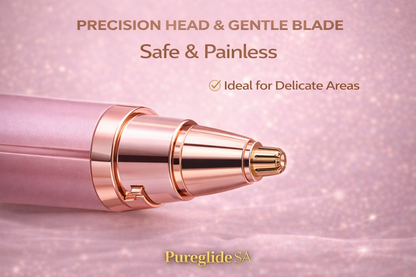 Pureglide SA 2-in-1 Rechargeable Eyebrow & Facial Hair Remover | Precision Electric Trimmer