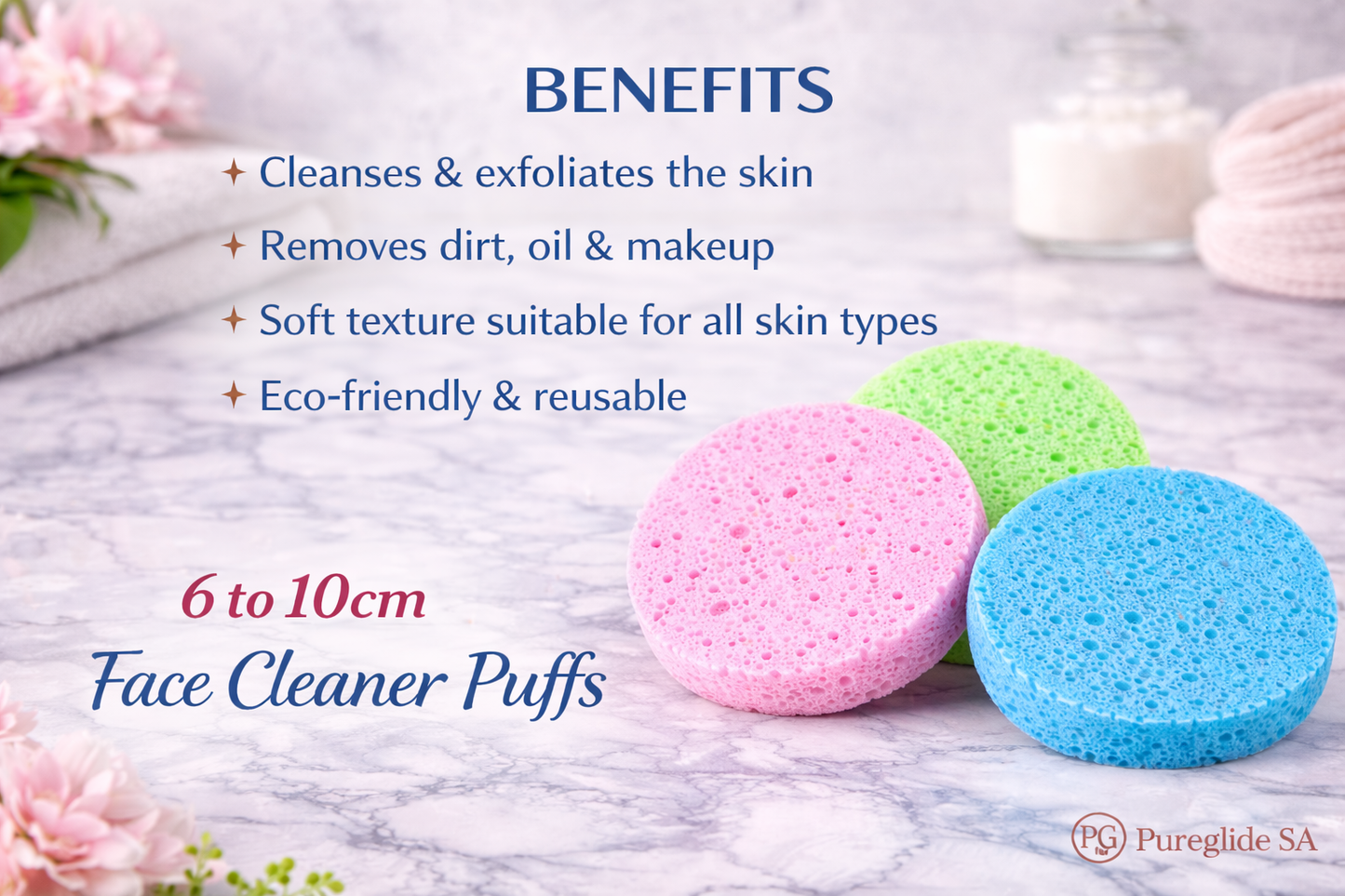 Facial Cleansing Sponge Set (10pc)