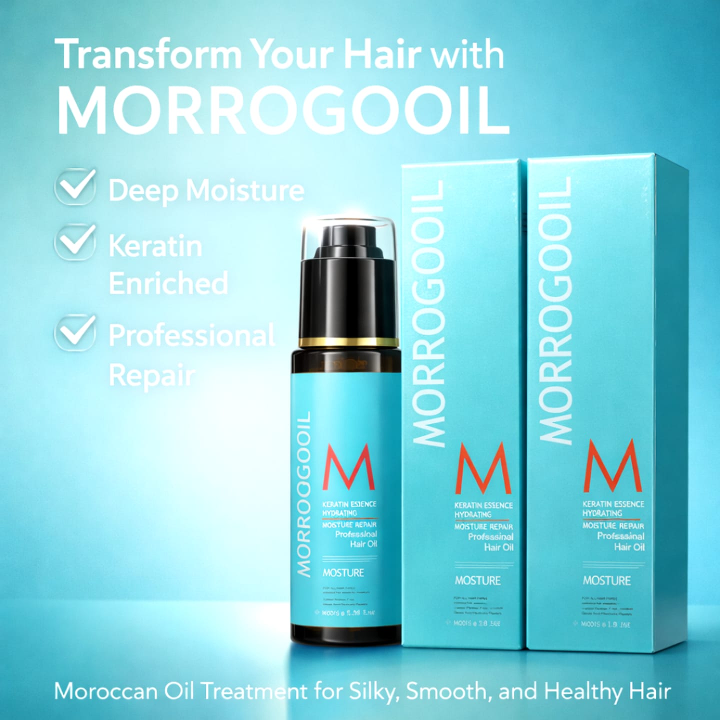 Morocco Keratin Hair Oil.